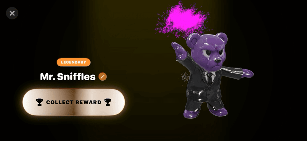 3D collectible reward unveil